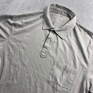 Peter Manning Mens Gray 100% Pima Cotton Short Sleeve Polo Shirt Size 4X
